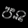 Resin Clip-on Earring Findings X1-FIND-H046-12-3