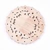 Rubber Wood Carved Onlay Applique Craft WOOD-WH0100-55A-2