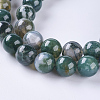 Natural Moss Agate Beads Strands X-G-L470-31-6mm-2