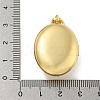 Brass Cubic Zirconia Locket Pendants KK-N254-93C-G-3