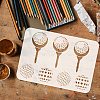 Plastic Drawing Painting Stencils Templates DIY-WH0396-186-3