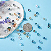 Crafans 360Pcs 6 Colors Electroplate Transparent Glass Beads Strands EGLA-CF0001-01-7