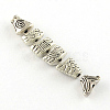 Fish Tibetan Style Alloy Combine Beads PALLOY-39315-AS-RS-2