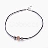 Cowhide Leather Cord Jewelry Sets SJEW-JS00989-05-2