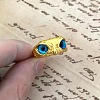 Ancient Blue Eye Owl Ring Couple Jewelry Finger Ring SM0137-1-1