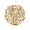 Texture Theme Roung Brass Stamp Head AJEW-M036-06O-G-2