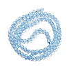 Natural Blue Topaz Beads Strands G-B088-C05-04-3