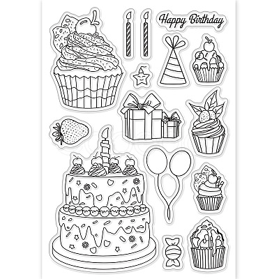 Custom Summer Theme PVC Plastic Clear Stamps DIY-WH0631-0082-1