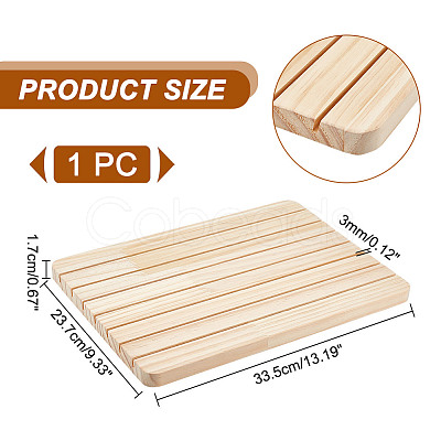 7-Slot Wooden Ring Display Boards RDIS-WH0009-025A-1