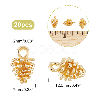 DICOSMETIC 20Pcs Brass Charms KK-DC0002-28-1