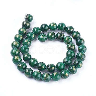 Natural Mashan Jade Beads Strands G-F670-A17-10mm-1