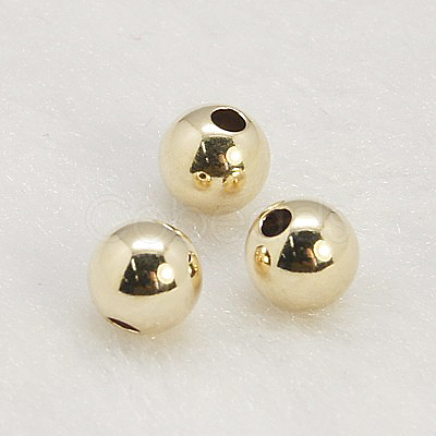 Yellow Gold Filled Beads KK-G156-7mm-1-1