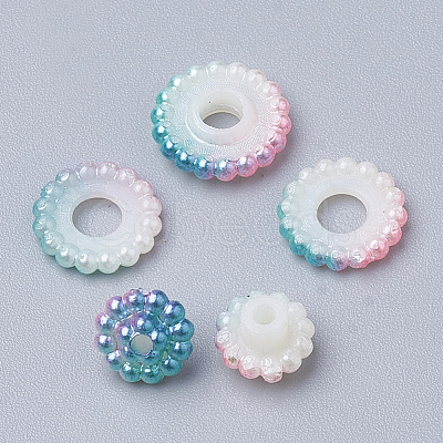 Imitation Pearl Acrylic Beads OACR-T004-10mm-03-1