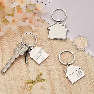 CHGCRAFT 17Pcs 3 Style Zinc Alloy Keychain KEYC-CA0001-22-1