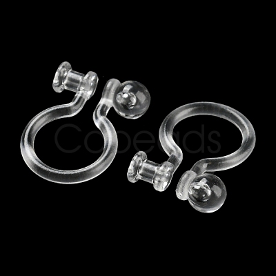 Resin Clip-on Earring Findings X1-FIND-H046-12-1