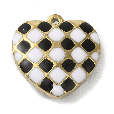 304 Stainless Steel Enamel Pendants STAS-E216-02G-01-1