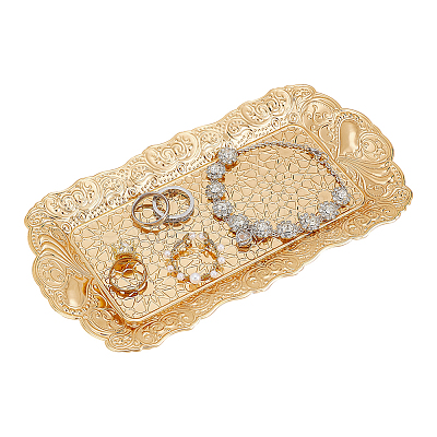 Rectangle Brass Jewelry Plate AJEW-WH0326-30G-1