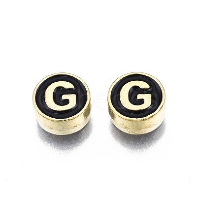 Alloy Enamel Beads ENAM-N052-006-02G-RS-1