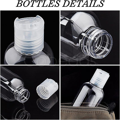 PET Plastic Press Cap Transparent Bottles MRMJ-BC0001-37-1