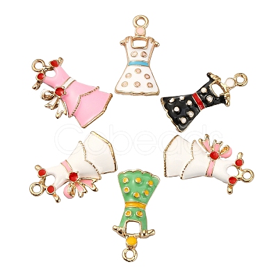 25Pcs 5 Colors Zinc Alloy Enamel Penadnt ENAM-CJ0002-16-1