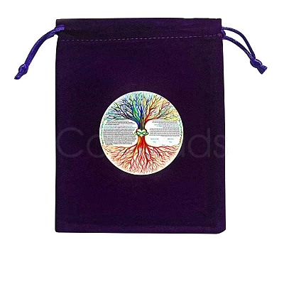 Velvet Jewelry Storage Drawstring Pouches WICR-PW0007-05E-1