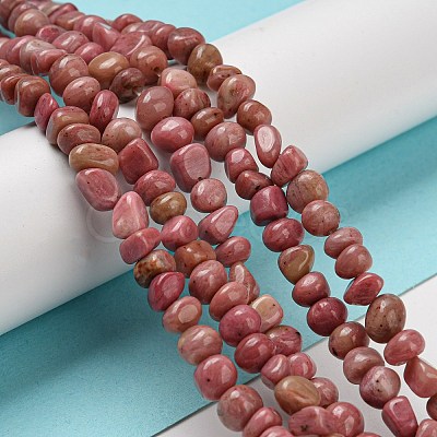 Natural Rhodochrosite Bead Strands G-F465-52-1