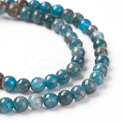 Natural Apatite Beads Strands X-G-L554-01-4mm-1