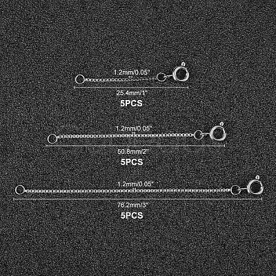 Unicraftale Stainless Steel Chain Extenders STAS-UN0009-61P-1