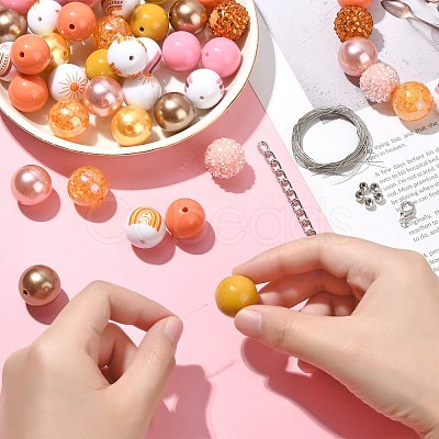 DIY Beaded Bracelet Pendant Decoration Making Kit DIY-CJC0007-03-1