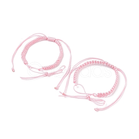 2Pcs Nylon Braided Bracelet Makings BJEW-JB07525-02-1