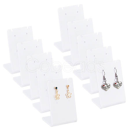 PandaHall Elite 10Pcs Acrylic Earring Stands Displays EDIS-PH0001-16-1