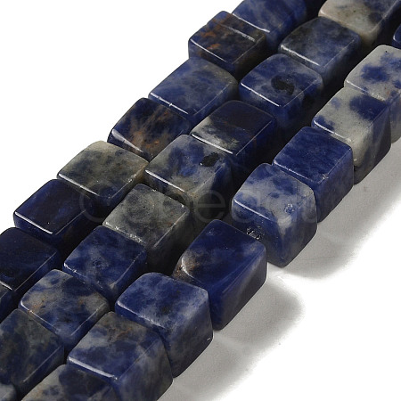 Natural Sodalite Beads Strands G-B078-K01-01-1