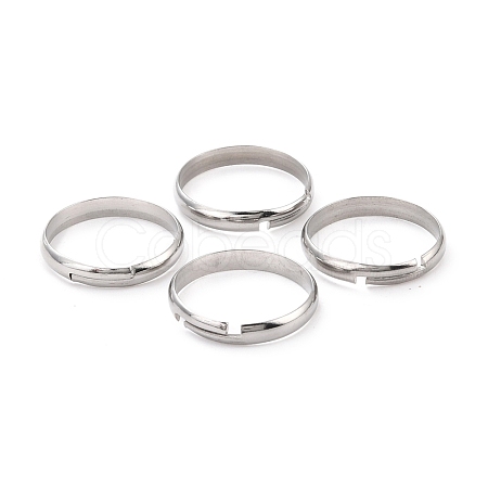 316 Surgical Stainless Steel Adjustable Finger Ring Settings STAS-XCP0001-57-1
