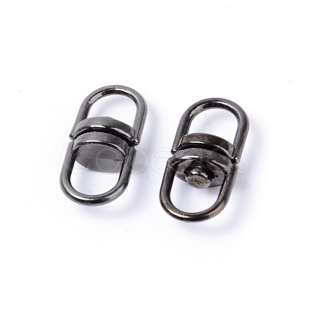 Alloy Double Eye Swivel Clasps PALLOY-WH0082-47B-1