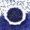 Picasso Spray Painted Glass Seed Beads, Peanut, Dark Blue, 6x4x3mm, Hole: 1.2mm, about 4000pcs/pound