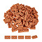 GOMAKERER 150Pcs Mini Ceramic Bricks, Dollhouse Furniture Accessories, Sandy Brown, 15.5x8x5mm, Hole: 2mm