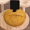 Mohair Glitter Yarn, for Weaving, Knitting & Crochet, Goldenrod, 1.5~2mm, about 25g/Skein