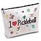 Custom Polycotton Canvas Stroage Bags, Metal Zipper Pouches, Rectangle, Word, 18x25cm