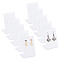 PandaHall Elite 10Pcs Acrylic Earring Stands Displays, L-shaped, Rectangle, White, 3.6x4.95x7cm