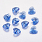 Faceted Glass Rhinestone Charms, Imitation Austrian Crystal, Heart, Sapphire, 14x14x8mm, Hole: 1.6mm