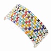 Glass Beads Beaded Stretch Bracelets BJEW-JB10957-5