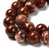 Natural Red Snakeskin Jasper Beads Strands X-G-H298-A02-03-4