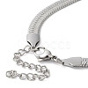 304 Stainless Steel Herringbone Chain Bracelet for Men Women BJEW-Q998-01P-3