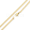 Men's 201 Stainless Steel Cuban Link Chain Necklace NJEW-N050-A06-3-45G-2