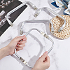 Aluminum Purse Making Kiss Clasp Locks U-Shaped Handles Frame Purse Replacements for DIY Sewing Craft Handles Accessories FIND-WH0290-83-4