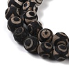 Tibetan Style dZi Beads G-K166-02-12mm-L3-01-4