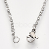 Non-Tarnish 201 Stainless Steel Puppy Pendant Necklaces NJEW-T009-JN046-1-40-3