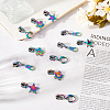 Gorgecraft 12Pcs 4 Style Star Heart Flower #5 Alloy Zipper Sliders FIND-GF0006-30-4