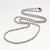 Eco-Friendly Iron Ball Chain Necklace Makings MAK-J009-57P-NR-2