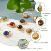 Fashewelry 8Pcs 8 Styles Natural Gemstone Pendants G-FW0001-29-4